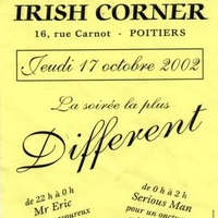 Review soirée Different à l'Irish Corner (Poitiers) le 17/10/2002