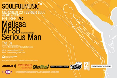 flyer de la soirée